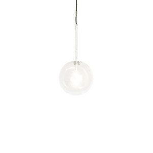 Small White Alaska Pendant Light