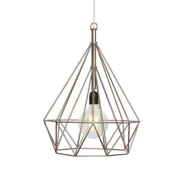 Extra Large Geo Copper Pendant Light