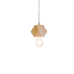 Hex Timber Pendant Light