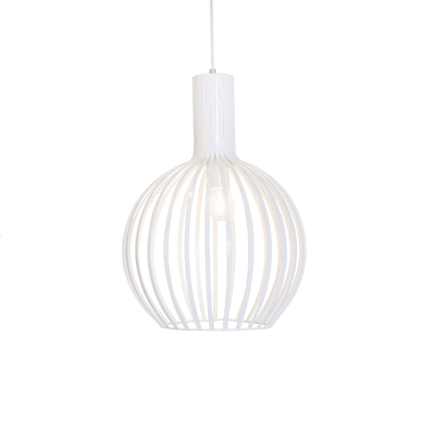 White O-Bulb Pendant Light