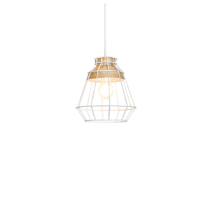 Reuben Small White Pendant Light